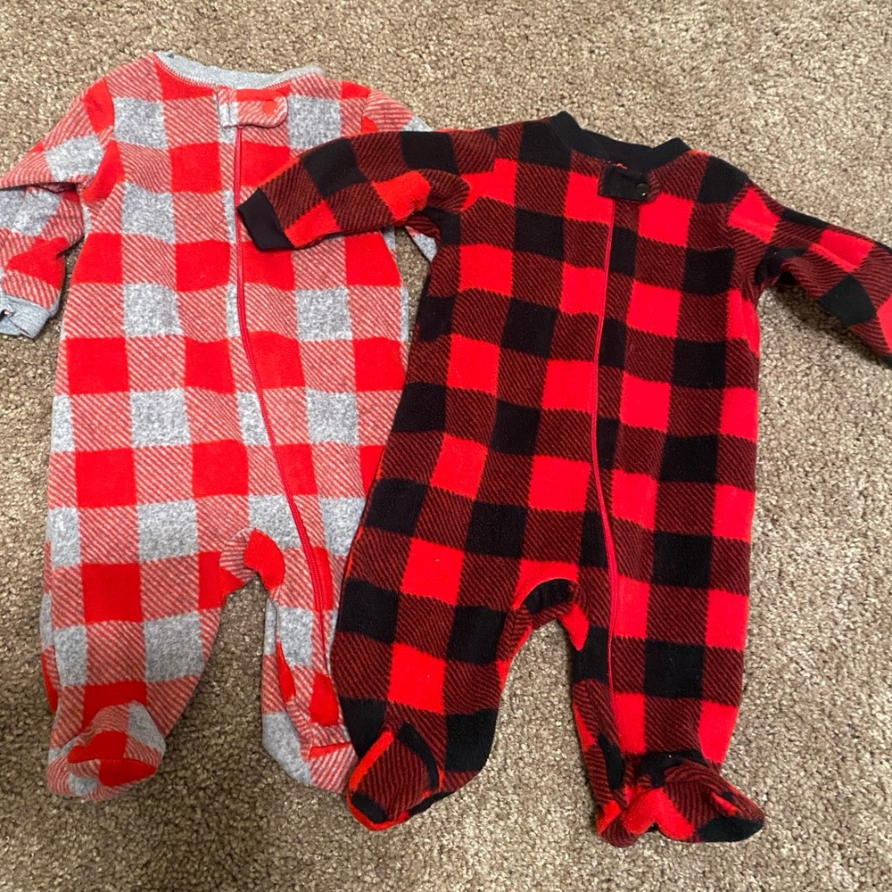 Christmas (boys) baby onesies sleepers